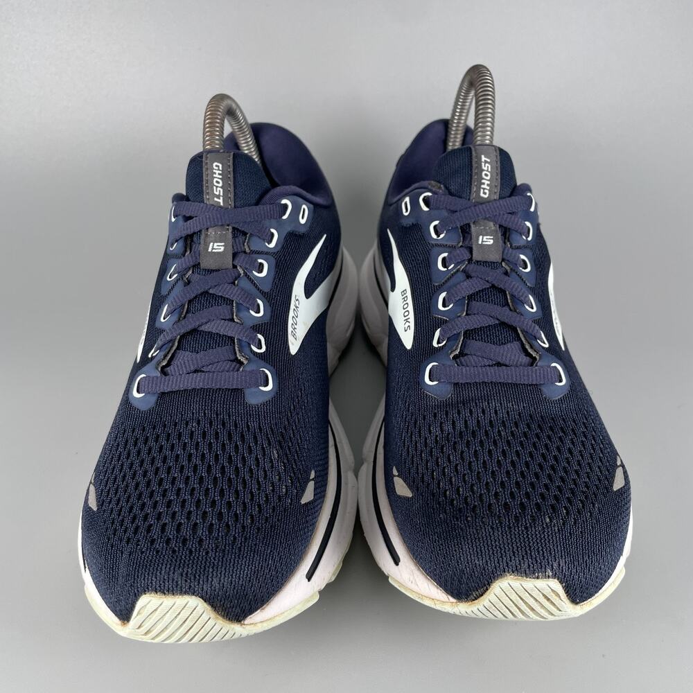 Brooks Ghost 15 Women's Size 8 D Wide Blue White Running Shoes Athletic Sneakers - Picture 2 of 10